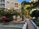 Relaxing courtyard with water feature and landscaping at , Atlanta, GA 30363