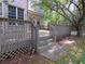 Wooden deck stairs leading to backyard at 5335 Saville Nw Dr, Acworth, GA 30101