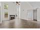 Spacious Gathering room with fireplace and hardwood floors at 4831 Edinburgh Dr, Smyrna, GA 30082