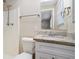 Clean bathroom with granite countertop vanity and shower/tub combo at 3881 Nations Dr, Douglasville, GA 30135