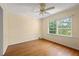 Hardwood floors and neutral walls in this well lit bedroom at 2490 Cascade Sw Rd, Atlanta, GA 30311