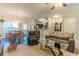 Open concept living room with dining area and kitchen visible at 7162 Fringe Flower Dr # 21, Austell, GA 30168