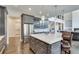 Spacious kitchen with stainless steel appliances and large island at 187 Fontaine Sw Rd, Mableton, GA 30126