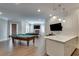 Basement game room with pool table, fireplace and wet bar at 187 Fontaine Sw Rd, Mableton, GA 30126