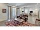 Basement game room with leather couches and sliding doors at 187 Fontaine Sw Rd, Mableton, GA 30126