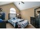 Spacious bedroom with vaulted ceiling, large window, and plenty of closet space at 304 Ridge Hill Cir, Canton, GA 30115