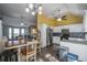 Open concept kitchen with stainless steel appliances and breakfast bar at 304 Ridge Hill Cir, Canton, GA 30115
