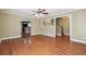 Spacious living room with hardwood floors and an open floor plan at 2401 Pinkney Dr, Marietta, GA 30062