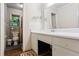 Bathroom with a vanity, toilet, and shower at 422 White Oak Nw Dr, Lilburn, GA 30047