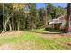 Wooded backyard with grassy area at 504 Milligan Dr, Stone Mountain, GA 30083