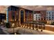 Hotel entrance with outdoor seating and lighting at 185 Roycroft Ln, Fayetteville, GA 30214