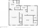 Second floor plan with primary bedroom, two additional bedrooms, and multiple bathrooms at 2459 Jacks View Ct, Snellville, GA 30078