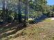 Wooded backyard with large trees and grassy area at 6883 Lakeshore Dr, Douglasville, GA 30135