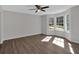 Spacious living room with hardwood floors and a bay window at 3438 Huntington Ct, Douglasville, GA 30134