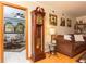 Living room with hardwood floors, a fireplace, and brown sofas at 3208 Edgemont Way, Decatur, GA 30032