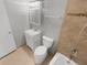 Clean bathroom, featuring a vanity, toilet and bathtub at 3541 Old Chamblee Tucker Rd # G, Atlanta, GA 30340