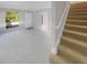Living room with carpet flooring and stairs at 3541 Old Chamblee Tucker Rd # G, Atlanta, GA 30340