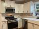 Modern kitchen with stainless steel appliances and white cabinetry at 411 Greencove Se Ln, Atlanta, GA 30316