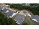 Aerial showing community layout and surrounding landscape at 960 Park Place St, Social Circle, GA 30025
