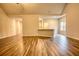 Vaulted ceilings and an open floor plan highlight this living room at 960 Park Place St, Social Circle, GA 30025