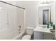 Bathroom with a bathtub, toilet, and vanity at 4012 Union Church Sw Rd, Stockbridge, GA 30281