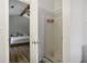 Bathroom with shower and access from the bedroom at 4012 Union Church Sw Rd, Stockbridge, GA 30281