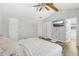 Bright and airy bedroom with a king bed and access to a bathroom at 4012 Union Church Sw Rd, Stockbridge, GA 30281