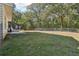 Spacious backyard with patio and woodsy backdrop at 4012 Union Church Sw Rd, Stockbridge, GA 30281