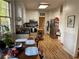 Bright eat-in kitchen, featuring stainless steel appliances and ample cabinet space at 220 Spalding Lake Pl, Atlanta, GA 30350
