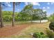 Peaceful backyard with river view and mature trees at 1053 Riverbend Club Se Dr, Atlanta, GA 30339