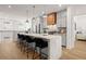 Spacious kitchen with island, stainless steel appliances, and light gray cabinets at 201 New St # 2201-9, Decatur, GA 30030