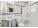 Updated bathroom with subway tile and glass shower at 906 Courtenay Ne Dr, Atlanta, GA 30306