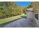 Private backyard with patio and wooded area at 4011 Lafayette Way, Loganville, GA 30052