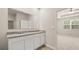 Double vanity bathroom with granite countertop and view of bedroom at 569 Whitman (Lot 159) Ln, Stockbridge, GA 30281