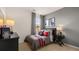 Themed bedroom with grey and red accents and racing decor at 569 Whitman (Lot 159) Ln, Stockbridge, GA 30281