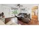 Living area with hardwood floors and neutral decor at 386 Black Oak Ct, Lawrenceville, GA 30046