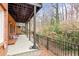 Brick patio with wooded backdrop and privacy fence at 2865 Payton Oaks Ne Dr, Atlanta, GA 30345