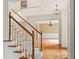 Elegant staircase leading to upper level at 2865 Payton Oaks Ne Dr, Atlanta, GA 30345