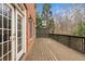 Wooden deck with access from sliding glass doors at 2865 Payton Oaks Ne Dr, Atlanta, GA 30345