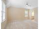 Bright bedroom with neutral walls, ceiling fan, and carpet flooring at 2865 Payton Oaks Ne Dr, Atlanta, GA 30345