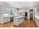 Spacious kitchen with stainless steel appliances and hardwood floors at 2865 Payton Oaks Ne Dr, Atlanta, GA 30345