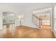 Hardwood floor living room with an open floor plan at 2865 Payton Oaks Ne Dr, Atlanta, GA 30345