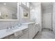 Bathroom with double vanity and spacious countertop at 244 Rope Mill Rd, Woodstock, GA 30188