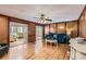 Spacious Gathering room with hardwood floors and access to sunroom at 2582 Fairview Ln, Jonesboro, GA 30236