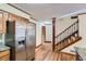 Kitchen with stainless steel appliances and hardwood floors at 2582 Fairview Ln, Jonesboro, GA 30236