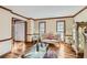 Living room with hardwood floors and elegant decor at 2582 Fairview Ln, Jonesboro, GA 30236