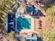 Aerial view of community pool and clubhouse at 2582 Fairview Ln, Jonesboro, GA 30236