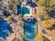 Aerial view of pool, tennis courts and clubhouse at 2582 Fairview Ln, Jonesboro, GA 30236