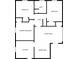 Floor plan showing a 3-bedroom, 2-bathroom house at 2775 Tilson Rd, Decatur, GA 30032