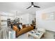 Open living space with a view into the kitchen and dining area at 3321 Pepperpike Ct, Loganville, GA 30052